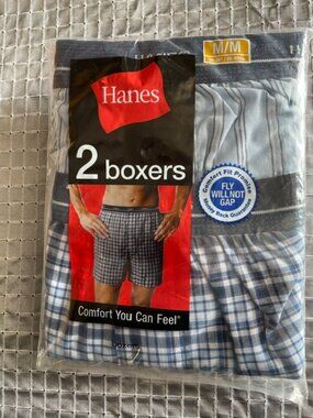 Hanes 2 boxers NEW size Medium